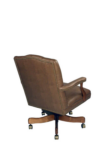 Style Upholstering's 63R Executive Chair with Nailhead Trim and Arms - Back View