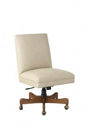 Style Upholstering's 807S Tilt Swivel Dining Chair in Beige Fabric