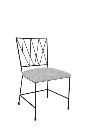 Wesley Allen's Stella Modern Gray Dining Chair with X Back