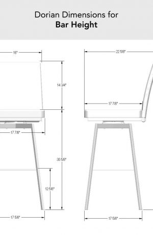 Amisco's Dorian Dimensions for Bar Height