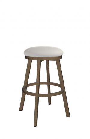 Wesley Allen's Edmonton Copper Bisque Metal Backless Bar Stool