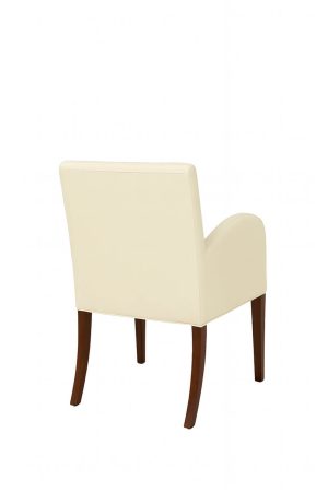 Style Upholstering's 370 Cream Fabric Dining Armchair - Back View