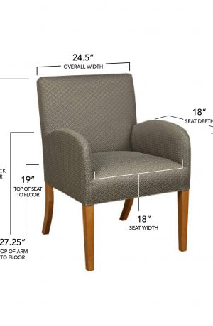 Style Upholstering #370 Dining Chair Dimensions
