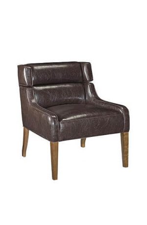 Style Upholstering's #410 Dining Chair in Leather Side Chair