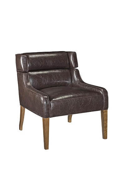 Style Upholstering's #410 Dining Chair in Leather Side Chair