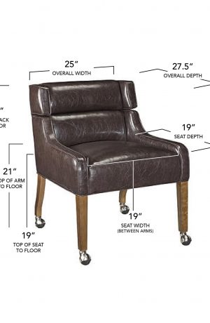 Style Upholstering #410C Dining Chair Dimensions