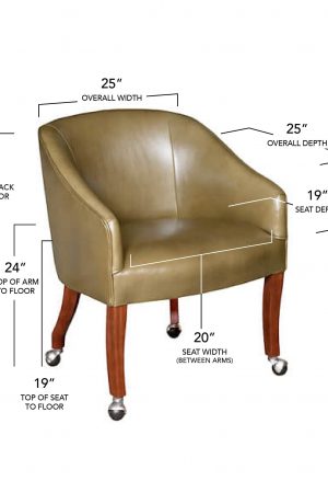 Style Upholstering #5633C Dining Chair Dimensions