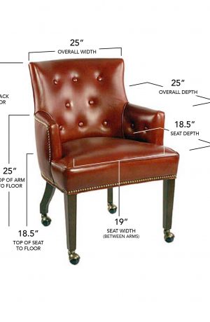 Style Upholstering #57CN Dining Chair Dimensions