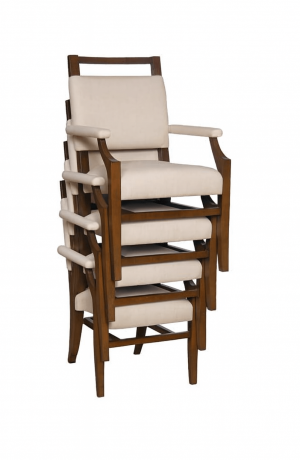 This chair stacks 4 high!