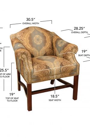 Style Upholstering #70N Dining Chair Dimensions