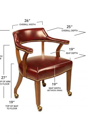 Style Upholstering #76CN Dining Chair Dimensions