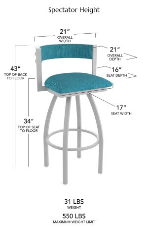 Spectator Height Dimensions