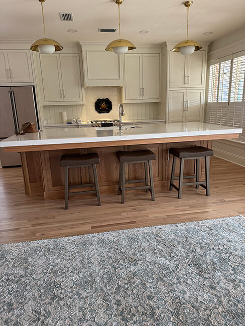 Amisco's Miller Backless Bar Stool in Customer's Kitchen