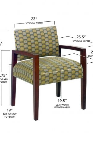 Style Upholstering #630 Dining Chair Dimensions