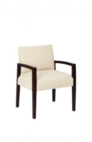 Style Upholstering's 630 Waiting Room Chair in Cream and Black