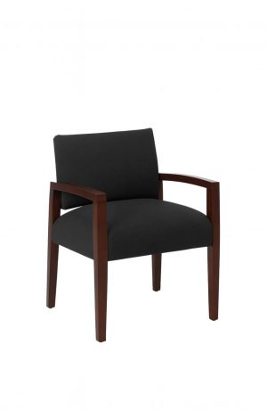 Style Upholstering's 630 Wood Dining Arm Chair in Black