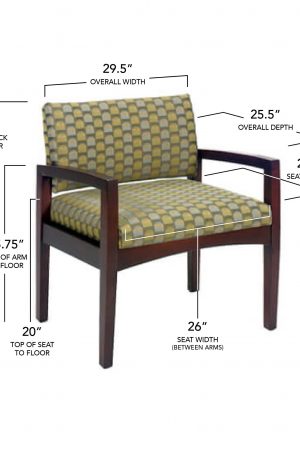Style Upholstering #631 Dining Chair Dimensions