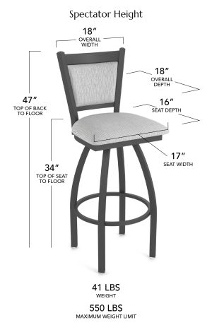 Spectator Height Dimensions