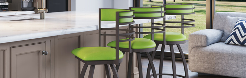 Featuring the Hunter Bar Stools by Holland