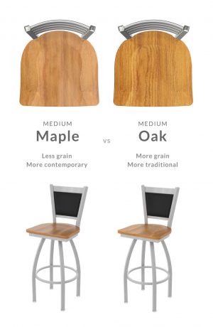 Holland's Hadleigh Comparison Between Maple and Oak Wood Finishes