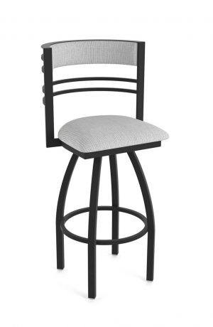 Metal Finish: Black Wrinkle • Seat and Back Cushion: Graph Alpine, fabric grade 1