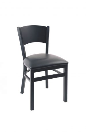 Trendler's Solid Back Metal Dining in Black