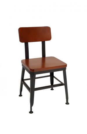 Trendler's Garland Metal and Wood Industrial Dining Chair
