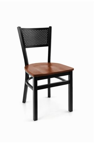 Trendler's Metal Dining Chair with Wood Seat