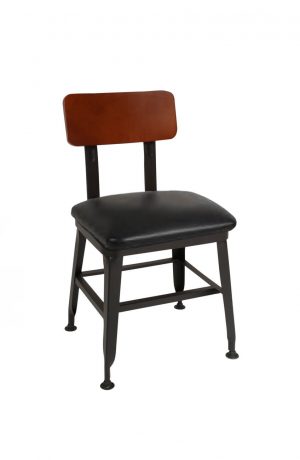 Trendler's Portland Dining Chair with Wood Seat and Padded Seat