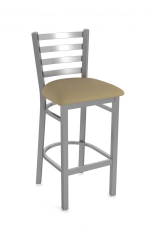 Holland's Jackie Outdoor Stationary Stainless Bar Stool - Breeze Champagne