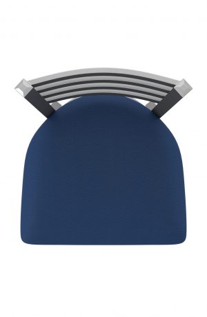 Holland's Outdoor 400 Stainless Steel Bar Stool with Ladder Back - Breeze Sapphire - Above