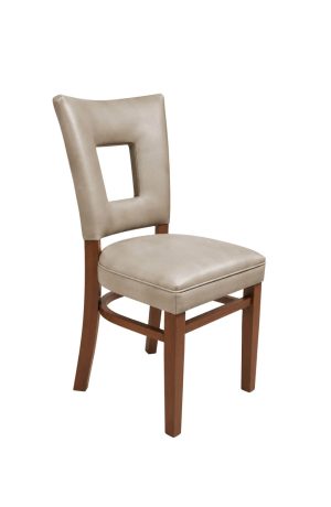Tan Leather Dining Side Chair - Trendler - Rachael