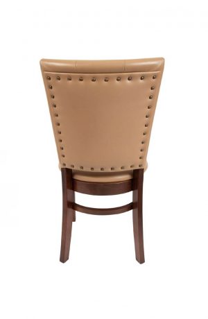 Trendler's Blanca Tufted Upholstered Wood Dining Chair - Back View