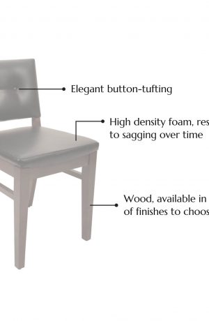Featuring an upholstered back, high density foam, resistant to sagging over time, and wood, available in a variety of finishes to choose from!