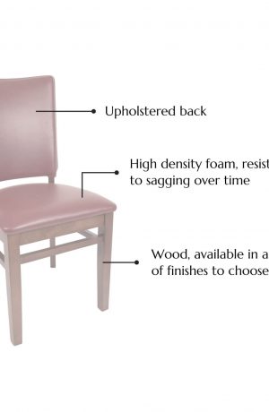 Featuring an upholstered back, high density foam, resistant to sagging over time, and wood, available in a variety of finishes to choose from!