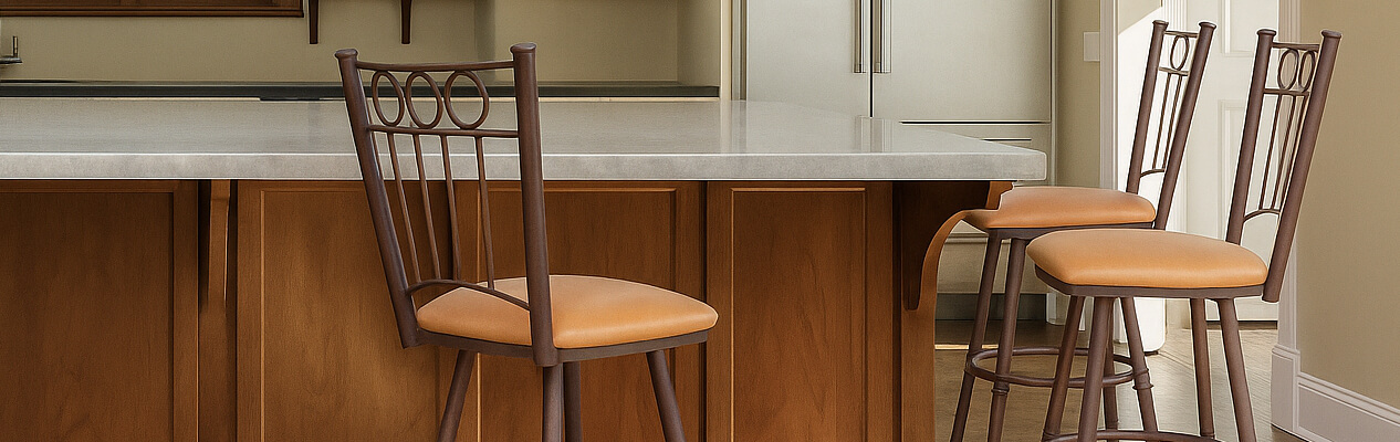 Featuring the Charles bar stools by Trica
