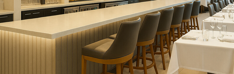 Featuring the 671-2 Bar Stools by Style Upholstering