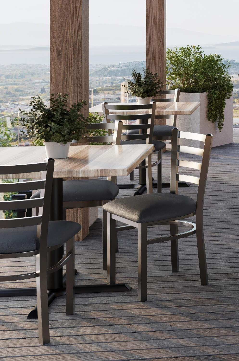 Holland's Jackie Outdoor Dining Chair - Lifestyle