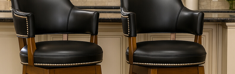 Featuring the 141 Bar Stools by Style Upholstering