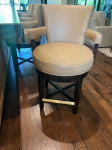 Style Upholstering's 180 Bar Stools in Customer's Kitchen