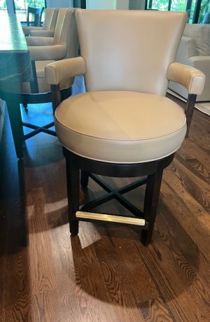 Style Upholstering's 180 Bar Stools in Customer's Kitchen