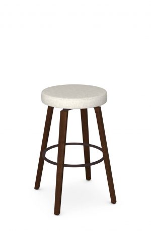 Amisco's Walden Cherry Wood Backless Swivel Bar Stool