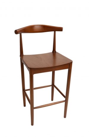 Trendler's Charlotte Mid-Century Modern Bar Stool with Low Back