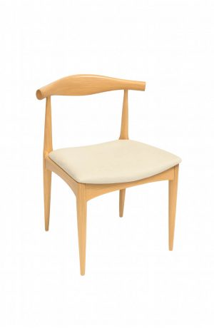 Trendler's Charlotte Mid-Century Modern Dining Chair in Natural Wood