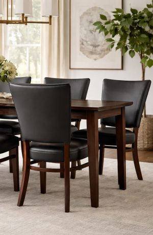 Trendler's Jacob Black Dining Chairs in Modern Dining Room
