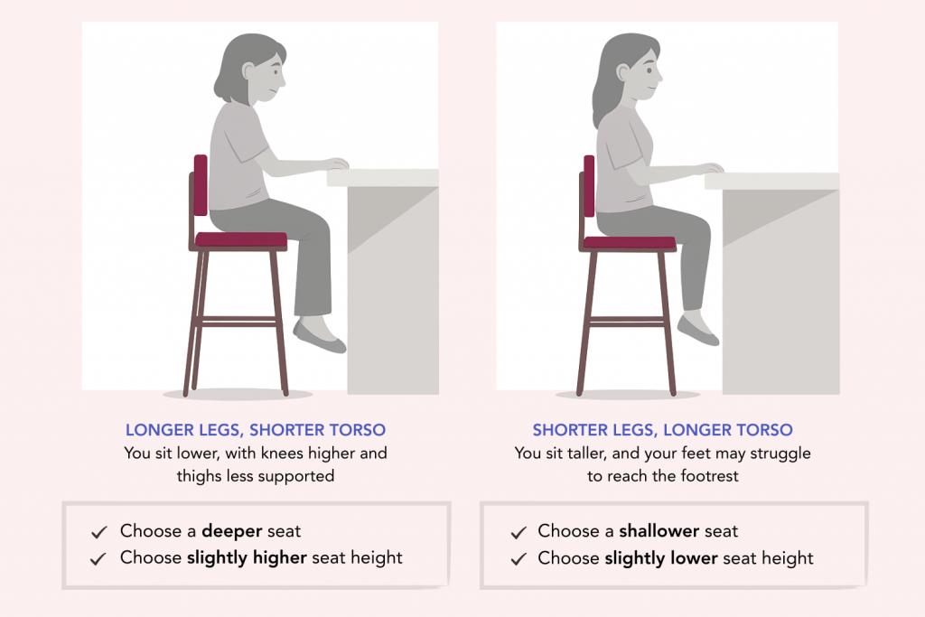 How Body Proportions Affect Decisions - Longer Legs Shorter Torso v Shorter Legs Longer Torso