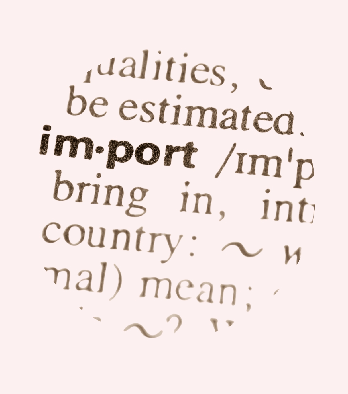Import word