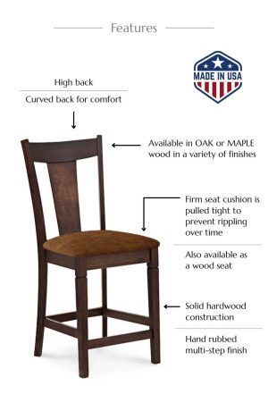 Features of this bar stool