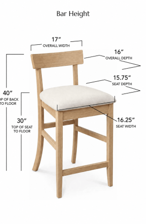 Bar Height Dimensions