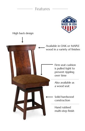 Features of this bar stool